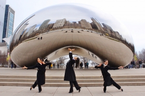Sauter de joie &agrave; l&rsquo;arriv&eacute;e du printemps ! &Agrave; gauche, Faustina Quach et Caroline Sercombe (&agrave; droite), &agrave; Augusta en G&eacute;orgie, aux Etats-Unis. (Alison Chen)