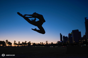 Silhouettes en Australie. Ici, la danseuse Stephanie Guo. (Photo par la danseuse Daniella Wollensak)