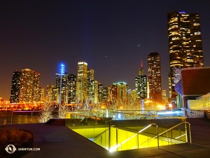 Nous commençons notre série de photos cette semaine par une vue du ciel de Chicago, où la Shen Yun World Company s’est produite pour huit représentations au Harris Theater. (Photo du danseur Joe Huang)
