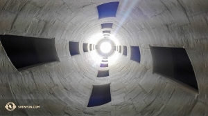 Vue de l'intérieur de l'escalier à double révolution. (Photo de Kiril Penchev)