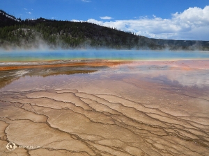 À Yellowstone, dans le Wyoming, le troisième de ses parcs nationaux, Kexin Li a pris cette photo du Grand Prismatic Spring.