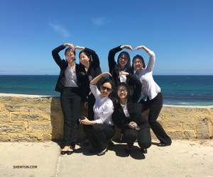 Les musiciens profitant du dernier jour &agrave; Perth, nous adorons &ccedil;a !<br />