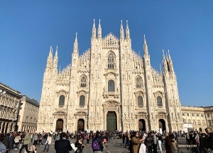 <p>Ensuite nous partons pour Milan ! Nous visitons la quatri&egrave;me plus grande cath&eacute;drale du monde qui a six si&egrave;cles - la cath&eacute;drale de Milan. (Photo par Angelia Wang) </p>